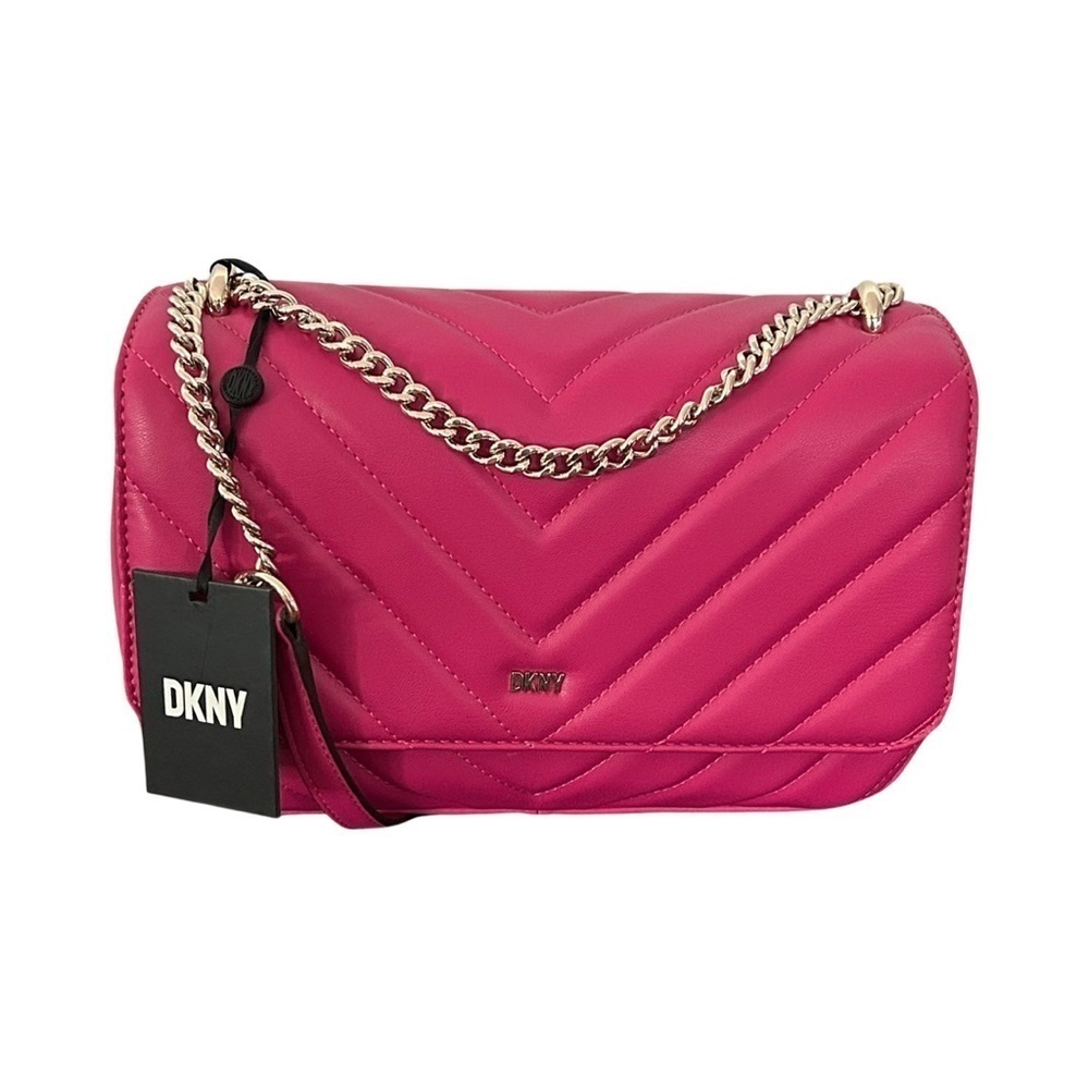 DKNY Veronica Large Shoulder Crossbody Bag - R023ZJ43- Fushia